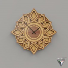 clock fractal wood DIY