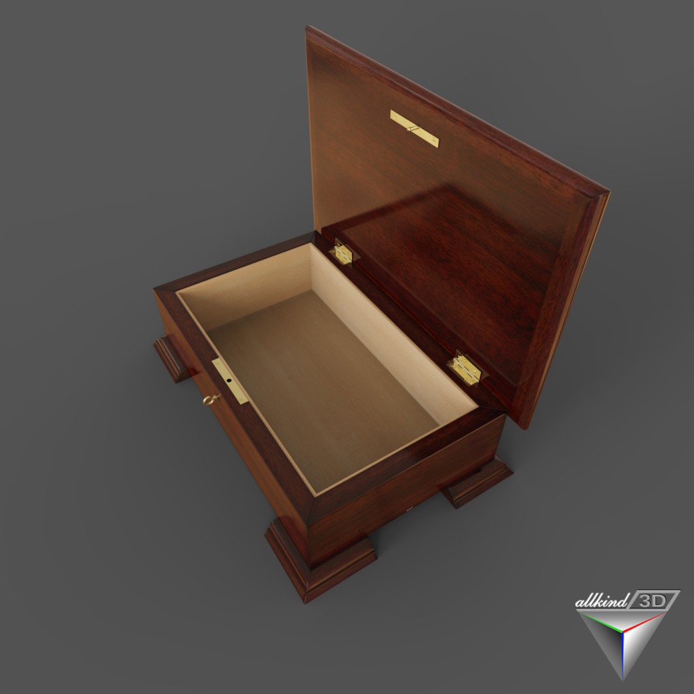 AllKind3D.com 3Dmodel casket RouterCentric wood DIY