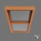 window american style double hung slider pvc 200x150cm