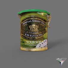 tea can Sun Gardens Special green tea Zhejiang Soursop 100g