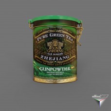 tea can Sun Gardens Pure green tea Zhejiang Gunpowder 100g