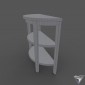 table console Convenience Concepts Newport 3-Shelf