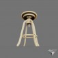 stool wood Adjustable DIY