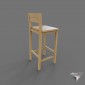 stool bar simple wood DIY