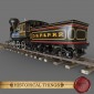 steam locomotive Brooks 2-6-0 Mogul type Dillon No35