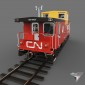 railcar caboose CN PSC