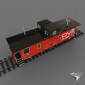 railcar caboose CN PSC