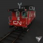 railcar caboose CN PSC