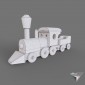 wood toy engine train simple DIY